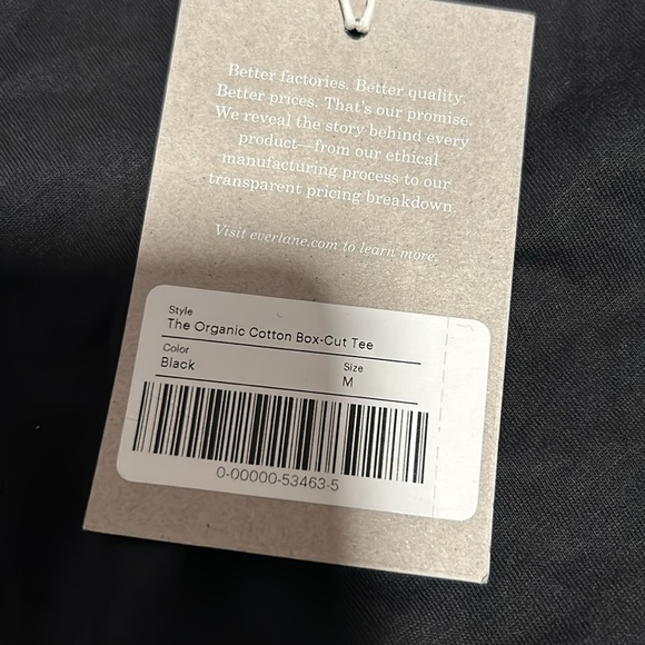 NWT Everlane The Organic Cotton Box-Cut Tee - Picture 10 of 10
